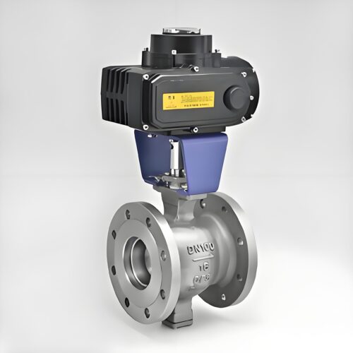 Flange V-type hemispherical valve
